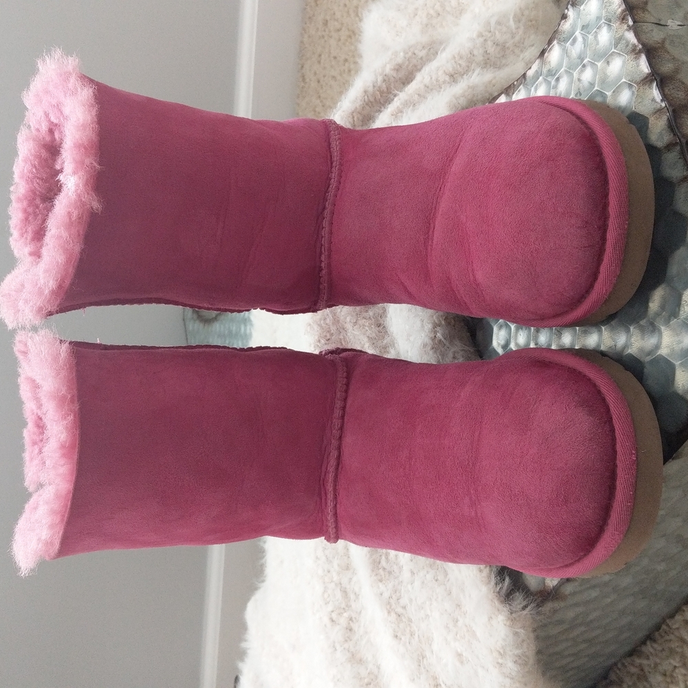 UGG Pink Bailey Bow Boots